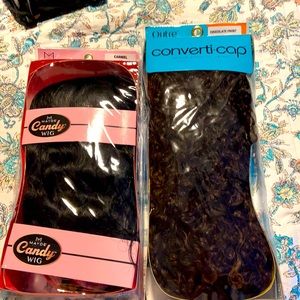 two wigs brand new, never used. Synthetic fibers